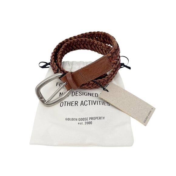 GOLDEN GOOSE Houston Belt in Brown 80cm|32in - Picture 4 of 9